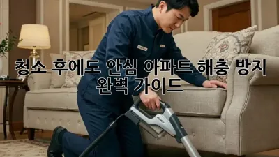 청소 후에도 안심! 아파트 해충 방지 완벽 가이드